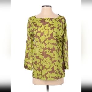 Oscar by Oscar de la Renta 3/4 sleeves Blouse Size 4 100% cotton